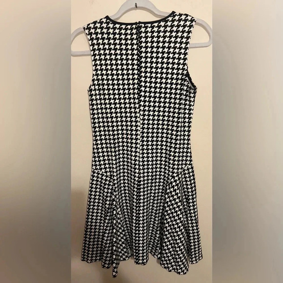 LAUREN Ralph Lauren Houndstooth Print Sleeveless Flare Skater Dress Size PS - Picture 3 of 6